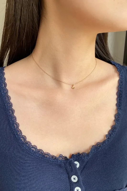 Butterfly Necklace sold by Brandy Melville