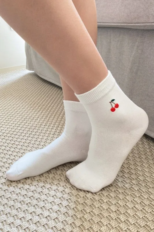 Cherry Socks sold by Brandy Melville