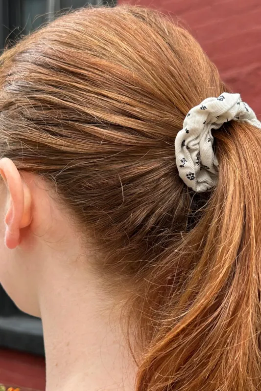 Thin Floral Scrunchie sold by Brandy Melville
