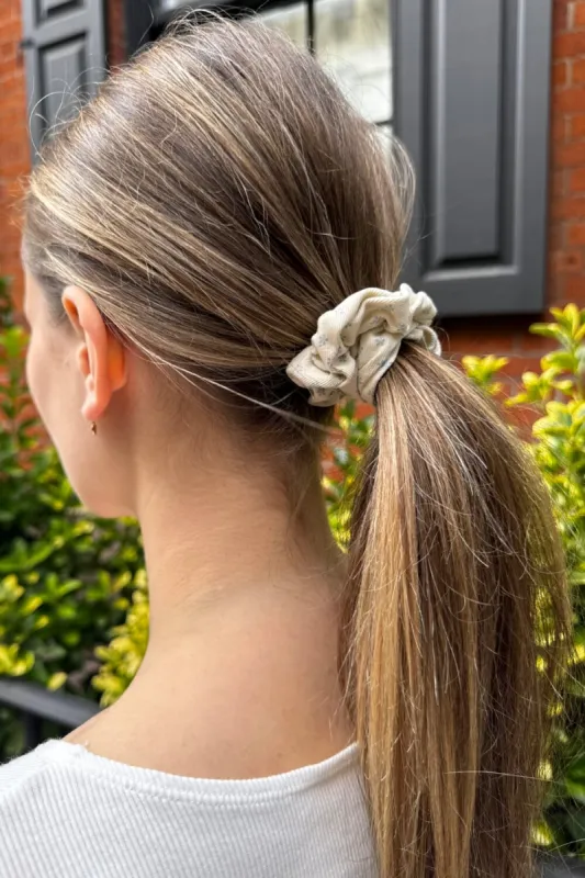 Thin Floral Scrunchie sold by Brandy Melville