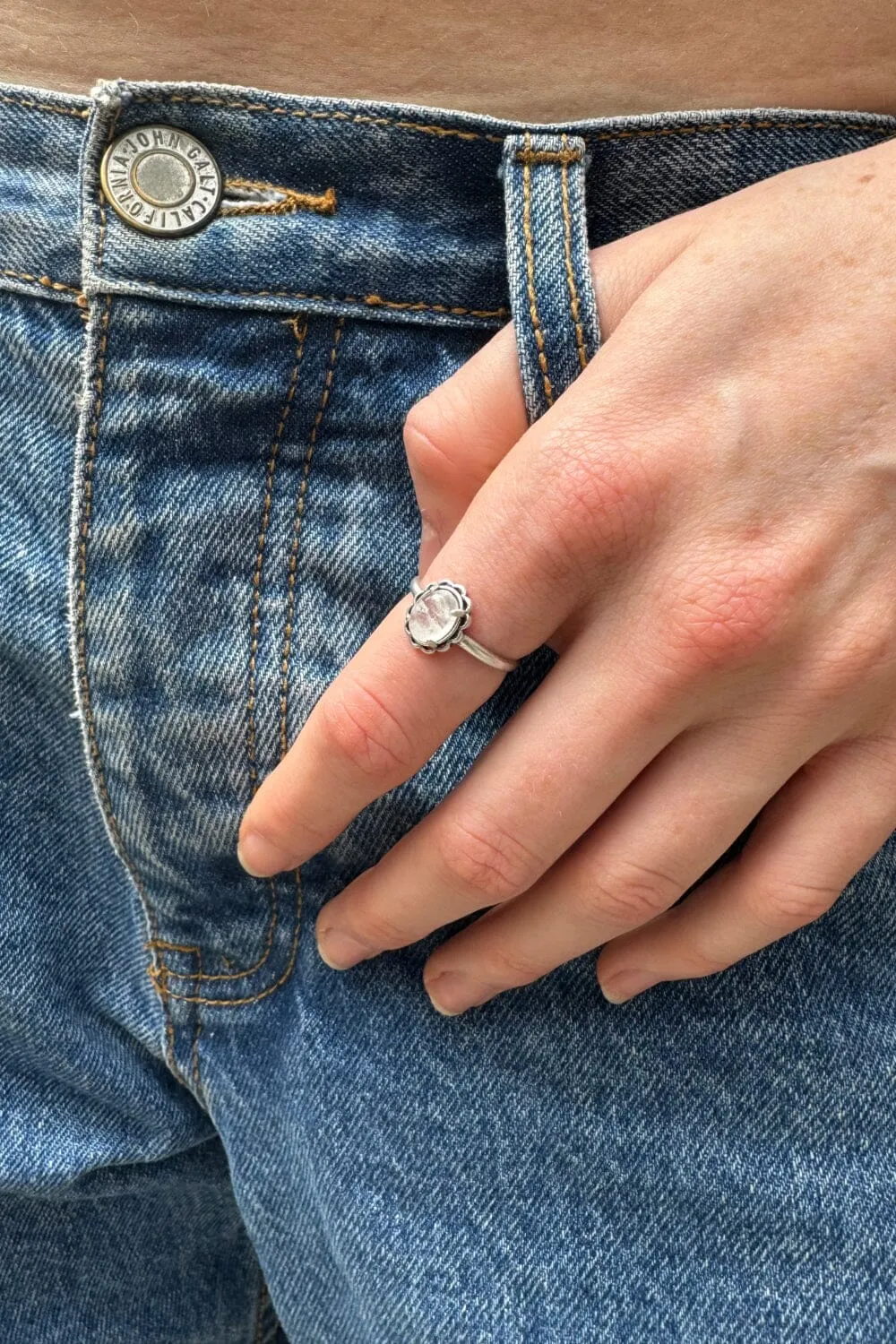 Crystal Oval Ring sold by Brandy Melville product image thumbnail 2