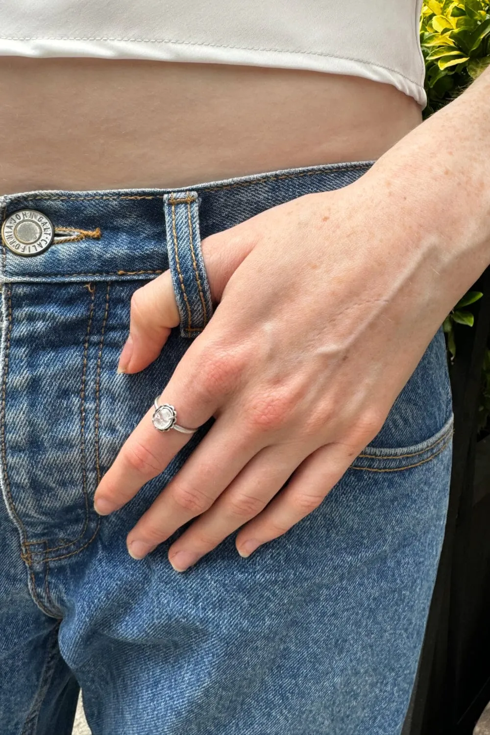Crystal Oval Ring sold by Brandy Melville product image thumbnail 3