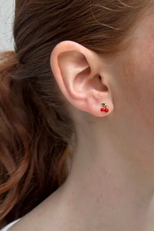 Cherry Earrings sold by Brandy Melville