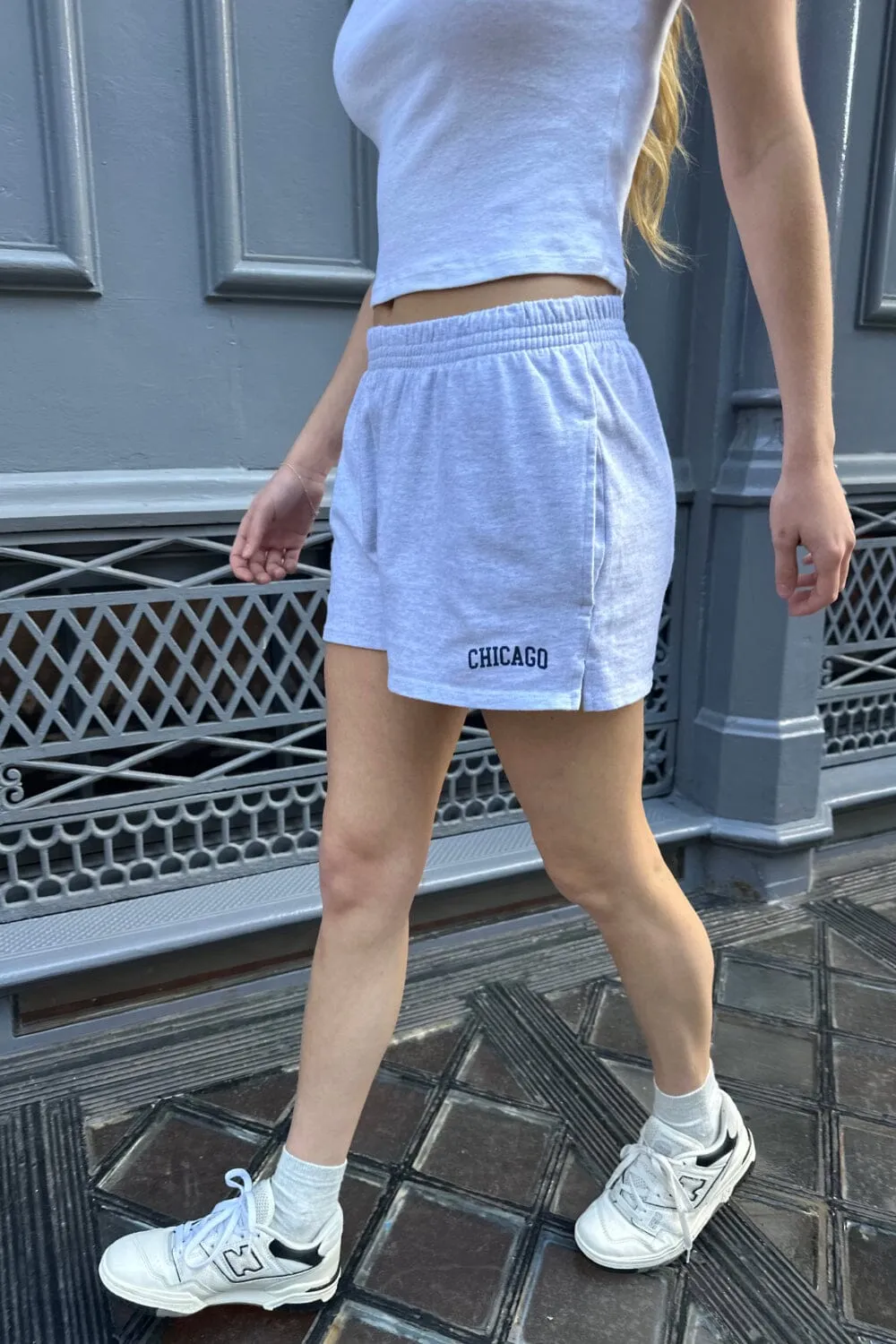Rosa Chicago sweatshorts sold by Brandy Melville product image thumbnail 3