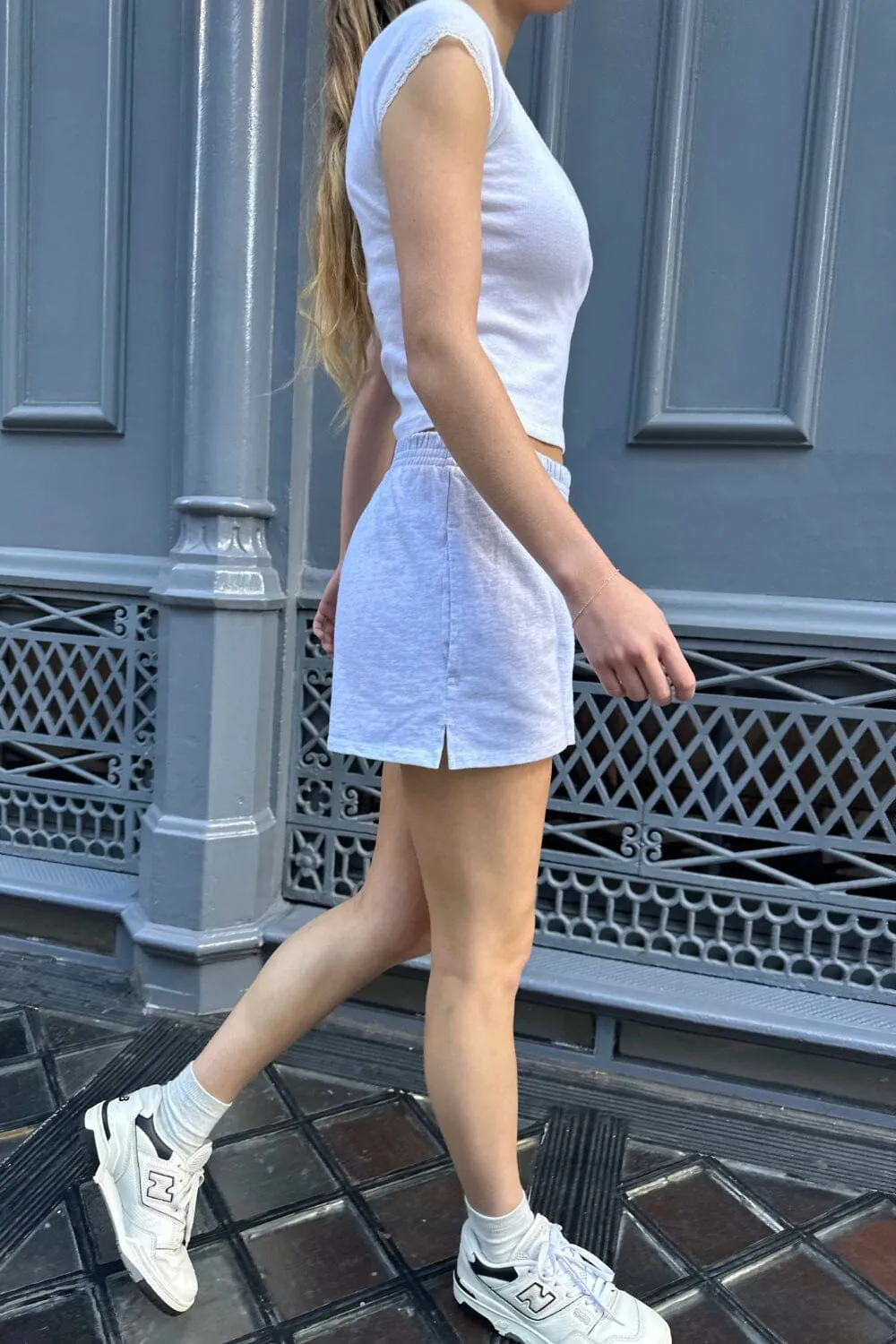 Rosa Chicago sweatshorts sold by Brandy Melville product image thumbnail 4