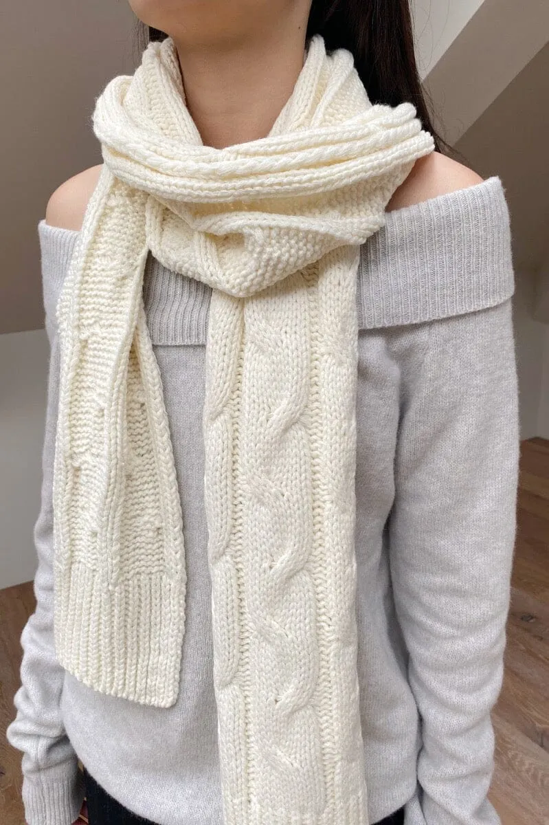 Cable Knit Scarf sold by Brandy Melville product image thumbnail 4