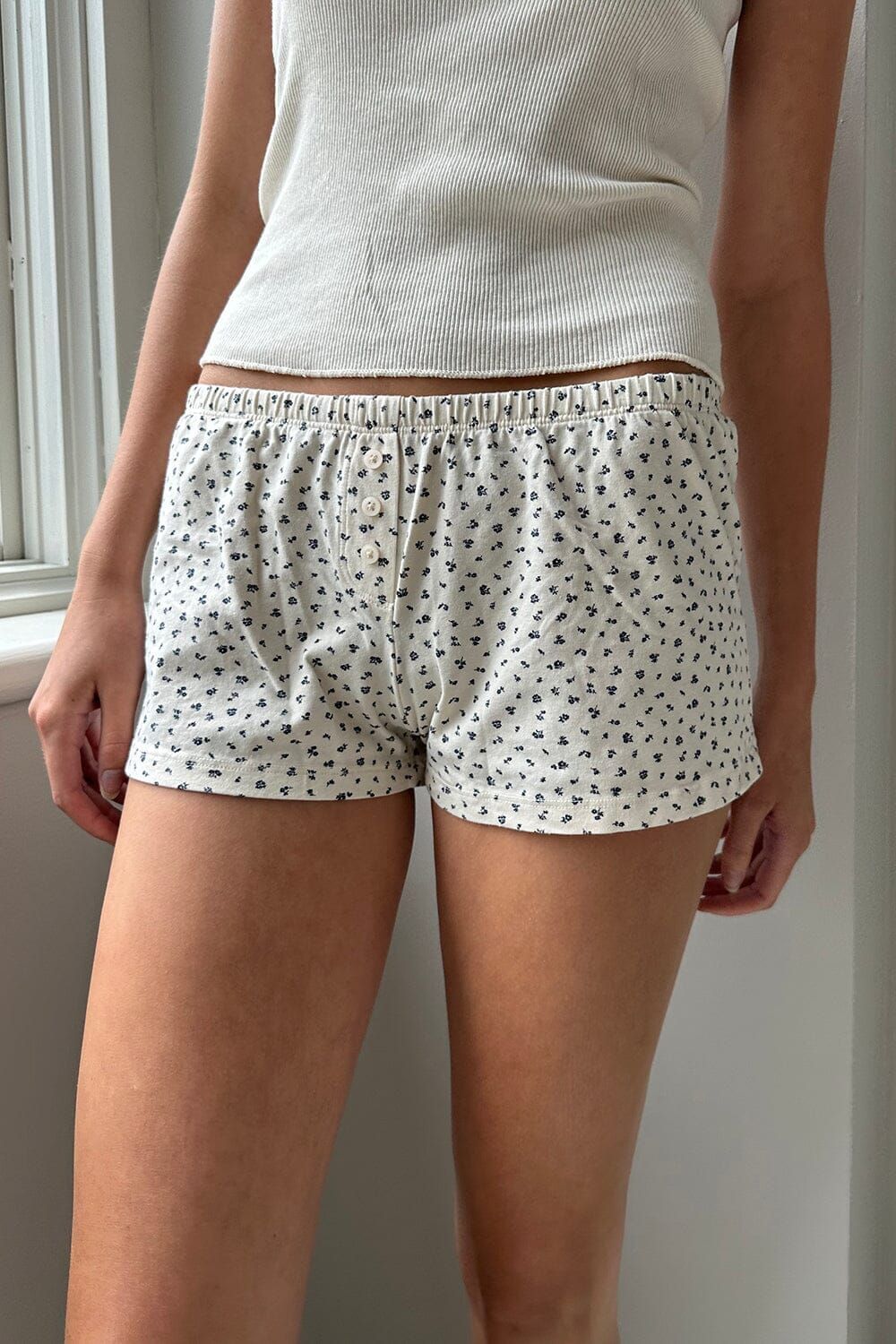Keira Floral Sweatshorts sold by Brandy Melville
