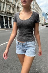 Mckenna Cheetah Top sold by Brandy Melville
