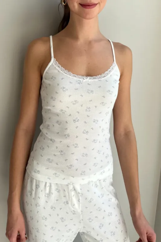 Teddy Lace Tank sold by Brandy Melville