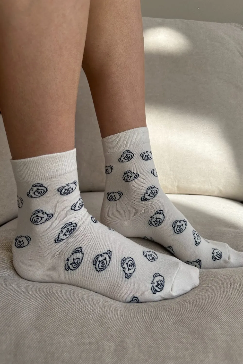 Teddy Bear Socks sold by Brandy Melville product image thumbnail 2