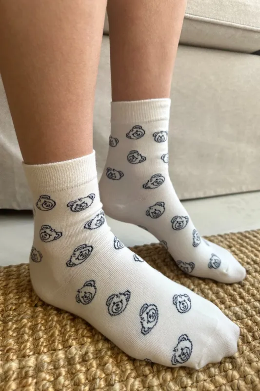Teddy Bear Socks sold by Brandy Melville