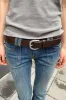 Faux Leather Buckle Belt sold by Brandy Melville