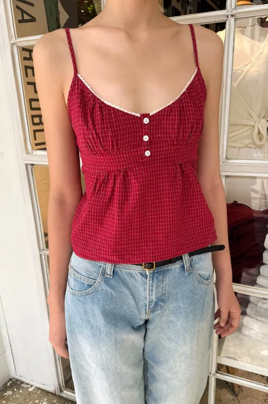 Tiffany Plaid Tank sold by Brandy Melville