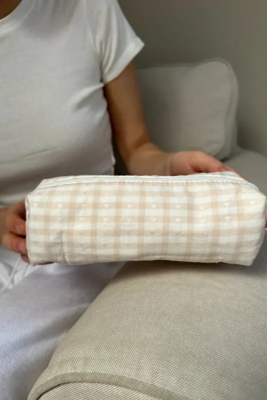 Hearts Makeup Bag sold by Brandy Melville