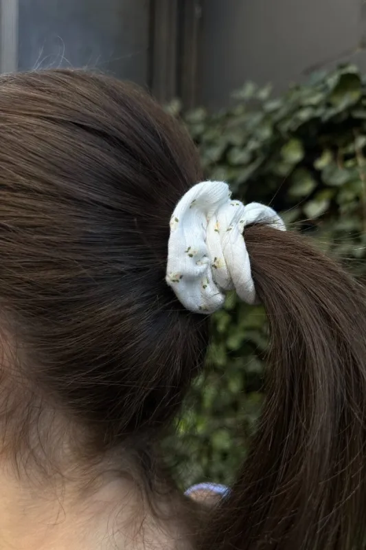 Floral Scrunchie sold by Brandy Melville