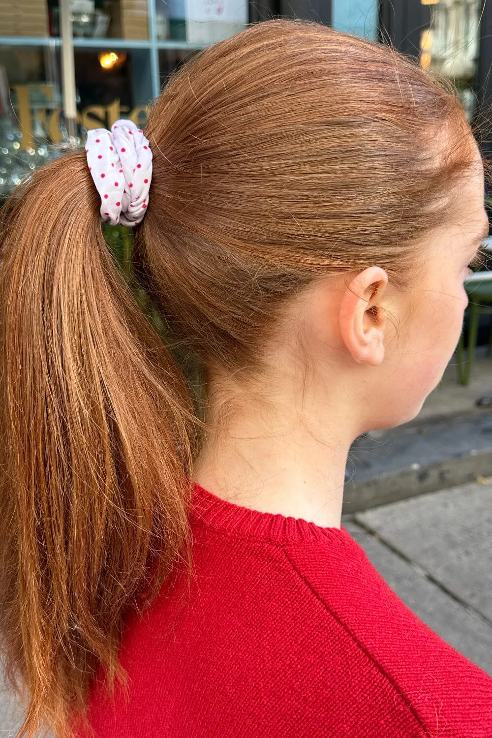 Polka Dots Scrunchie sold by Brandy Melville
