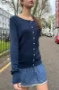 Zoe Cable Knit Cardigan sold by Brandy Melville