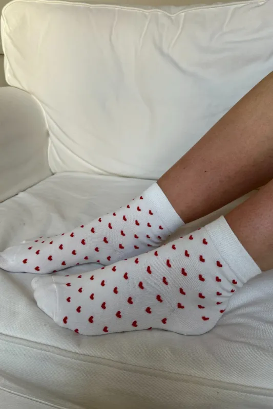 Heart Socks sold by Brandy Melville