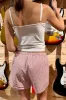 Keira Long Gingham Boxer Shorts sold by Brandy Melville