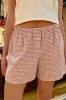 Keira Long Gingham Boxer Shorts sold by Brandy Melville
