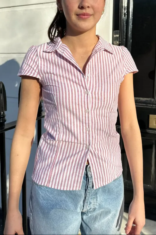 Rue Stripe Top made by Brandy Melville