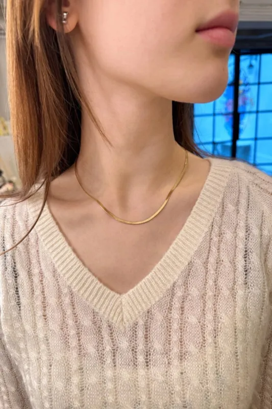 Snake Chain Necklace sold by Brandy Melville