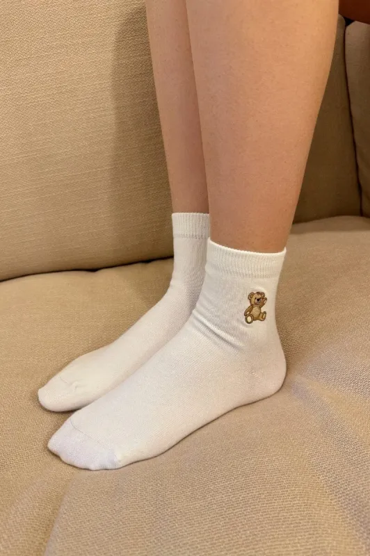 Teddy Bear Socks sold by Brandy Melville