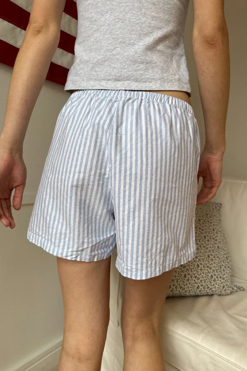 Keira Long Striped Boxer Shorts sold by Brandy Melville product image thumbnail 5