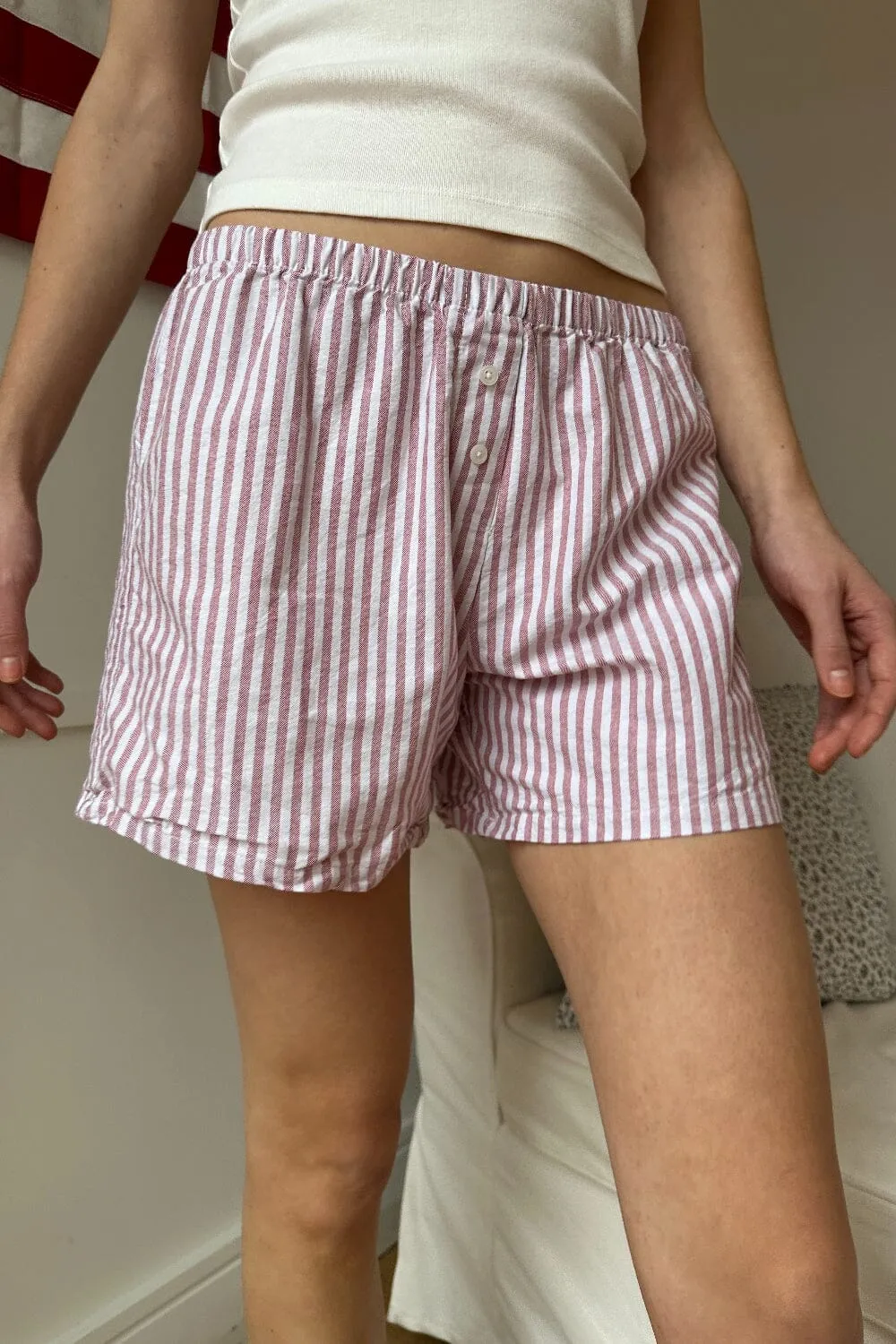 Keira Long Striped Boxer Shorts sold by Brandy Melville product image thumbnail 2