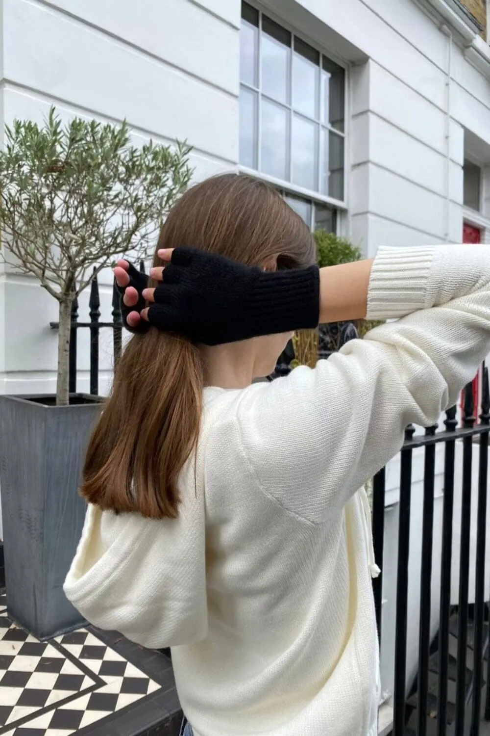 Fingerless Wool Gloves sold by Brandy Melville product image thumbnail 2