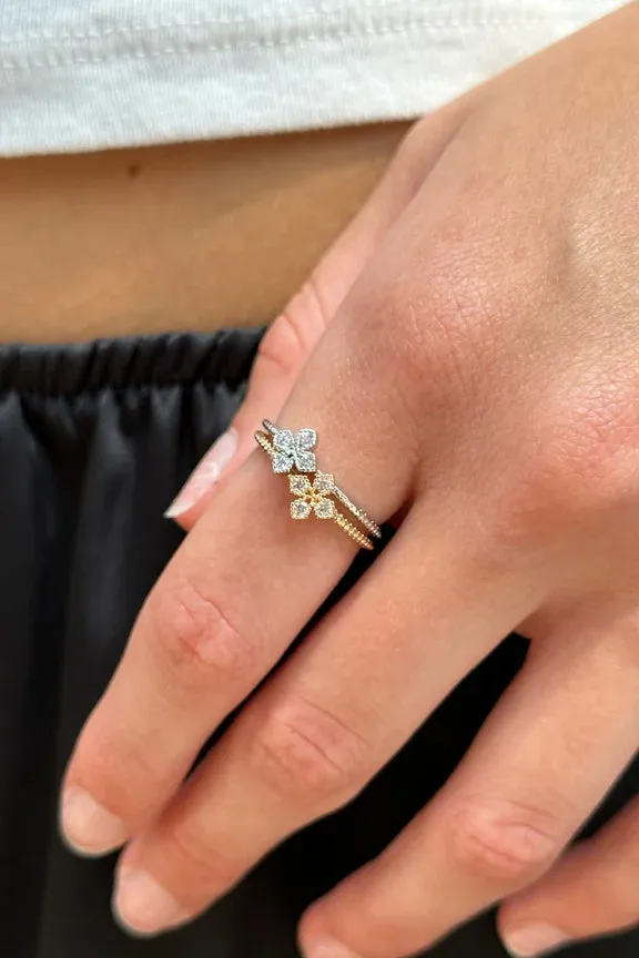 Gold Silver Set Ring sold by Brandy Melville product image thumbnail 3