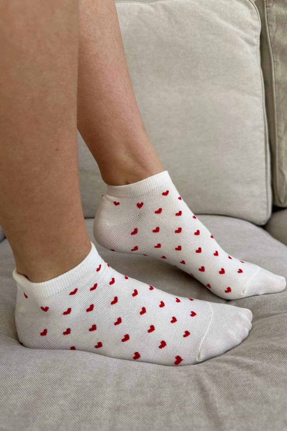 Heart Socks sold by Brandy Melville