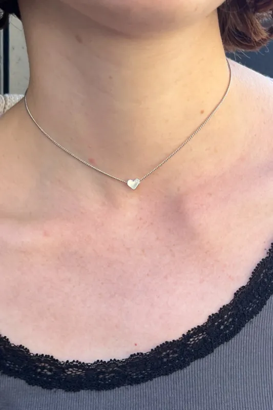 Heart Charm Necklace sold by Brandy Melville