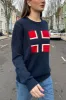 Nico Norwegian Flag Sweater sold by Brandy Melville