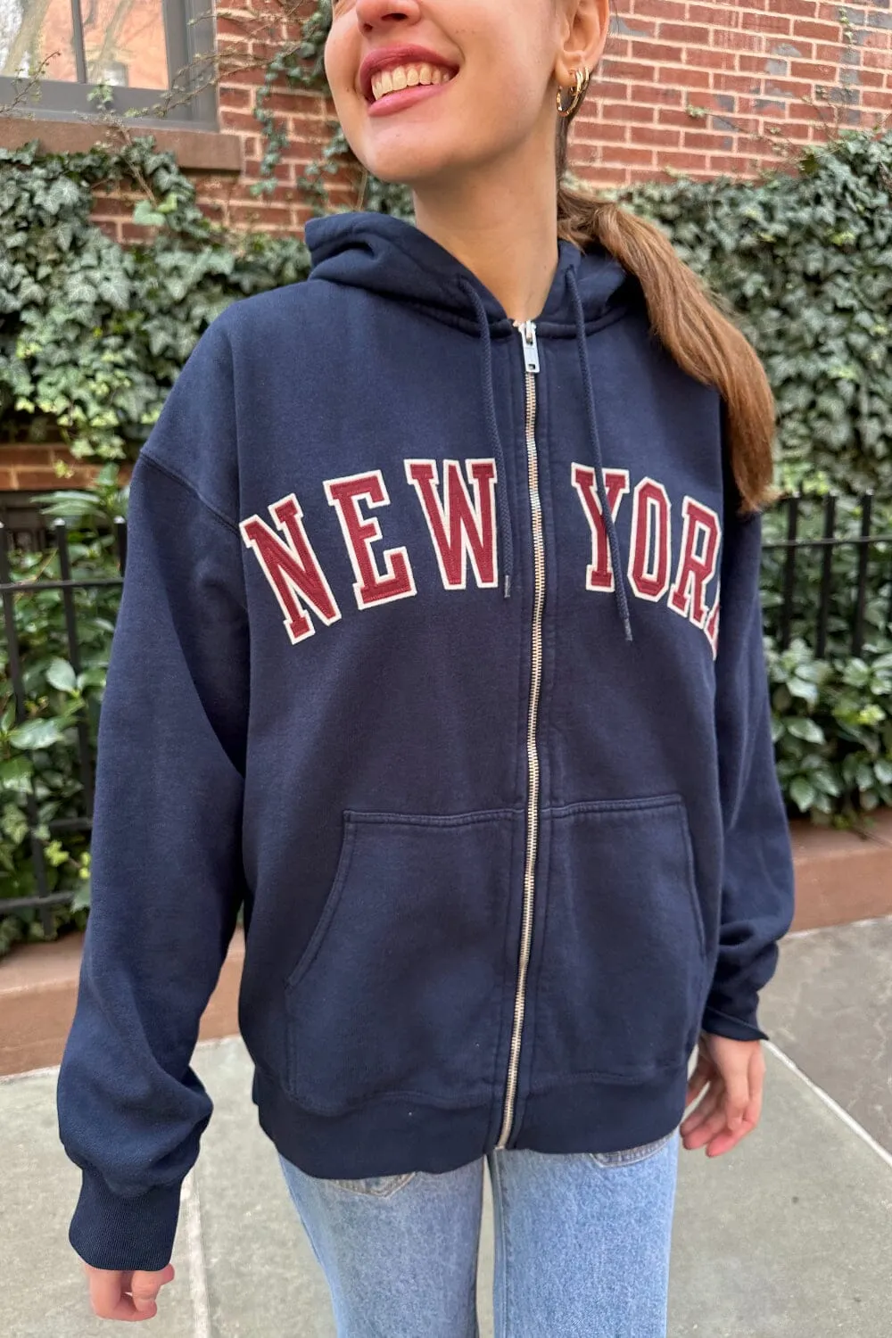 Christy New York Hoodie sold by Brandy Melville