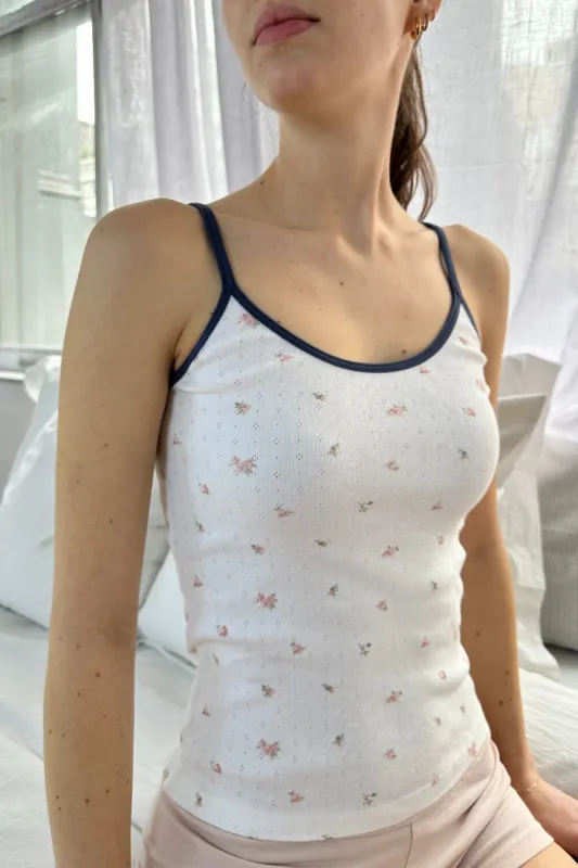 Beyonca Eylet Floral Tank sold by Brandy Melville