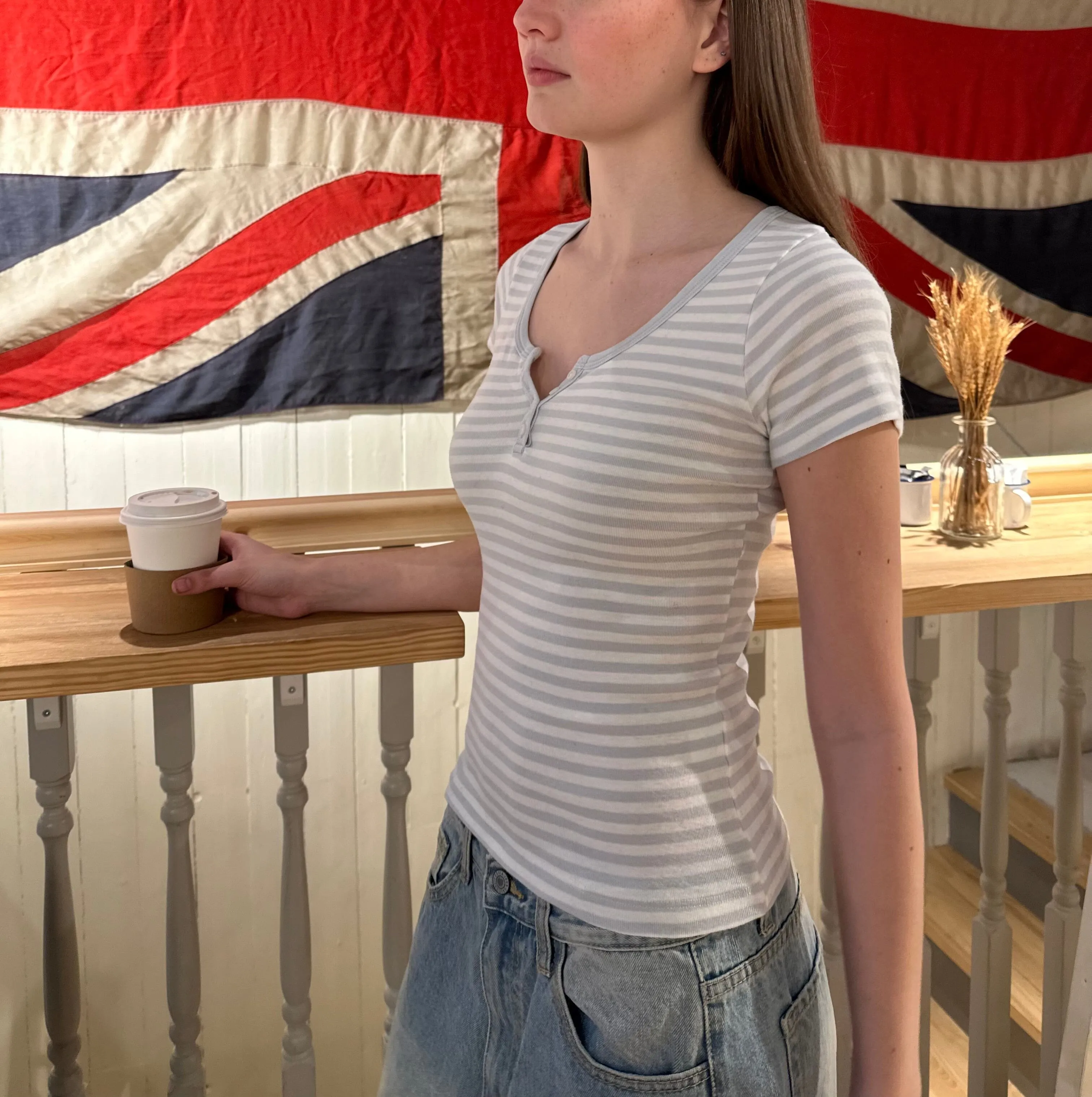 Zelly Striped Top sold by Brandy Melville product image thumbnail 2