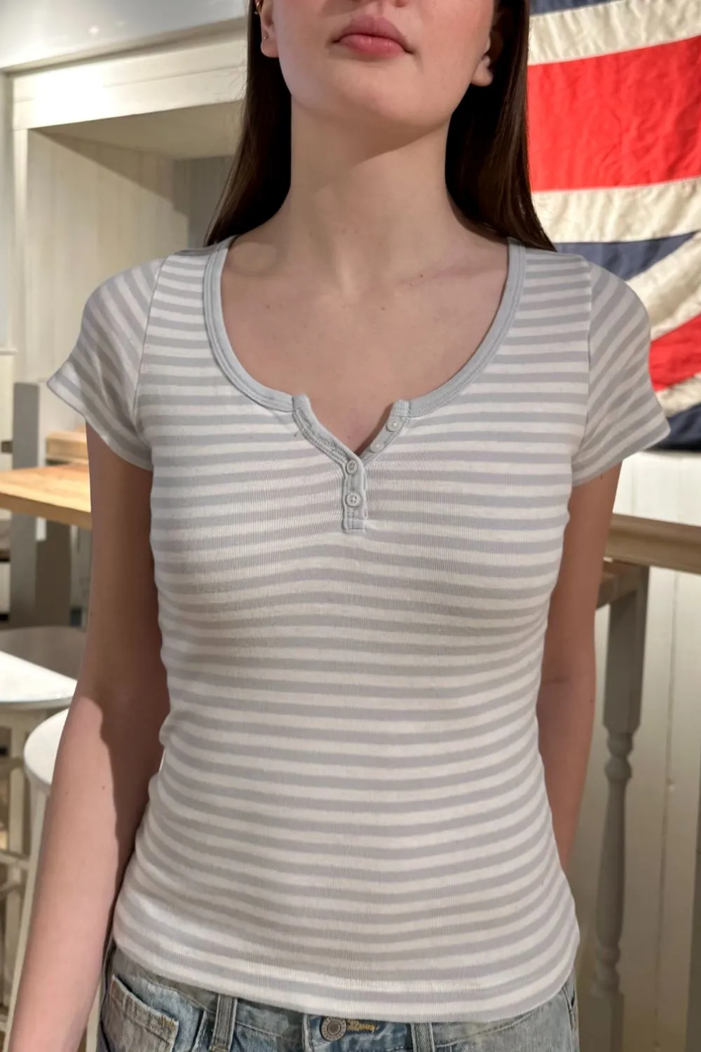 Zelly Striped Top sold by Brandy Melville