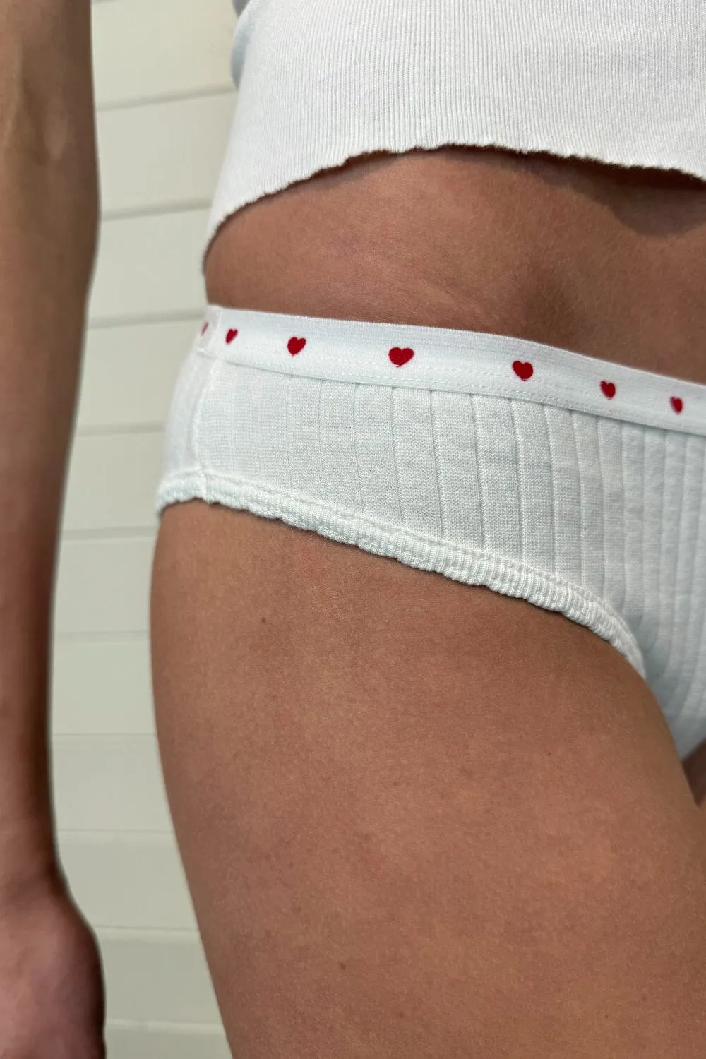 Heart Ribbed Underwear sold by Brandy Melville product image thumbnail 4