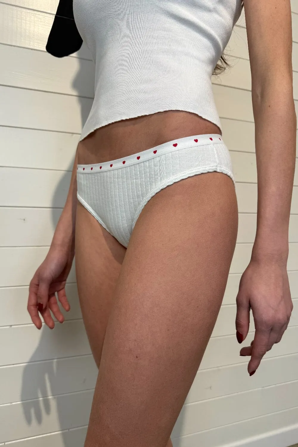 Heart Ribbed Underwear sold by Brandy Melville product image thumbnail 2