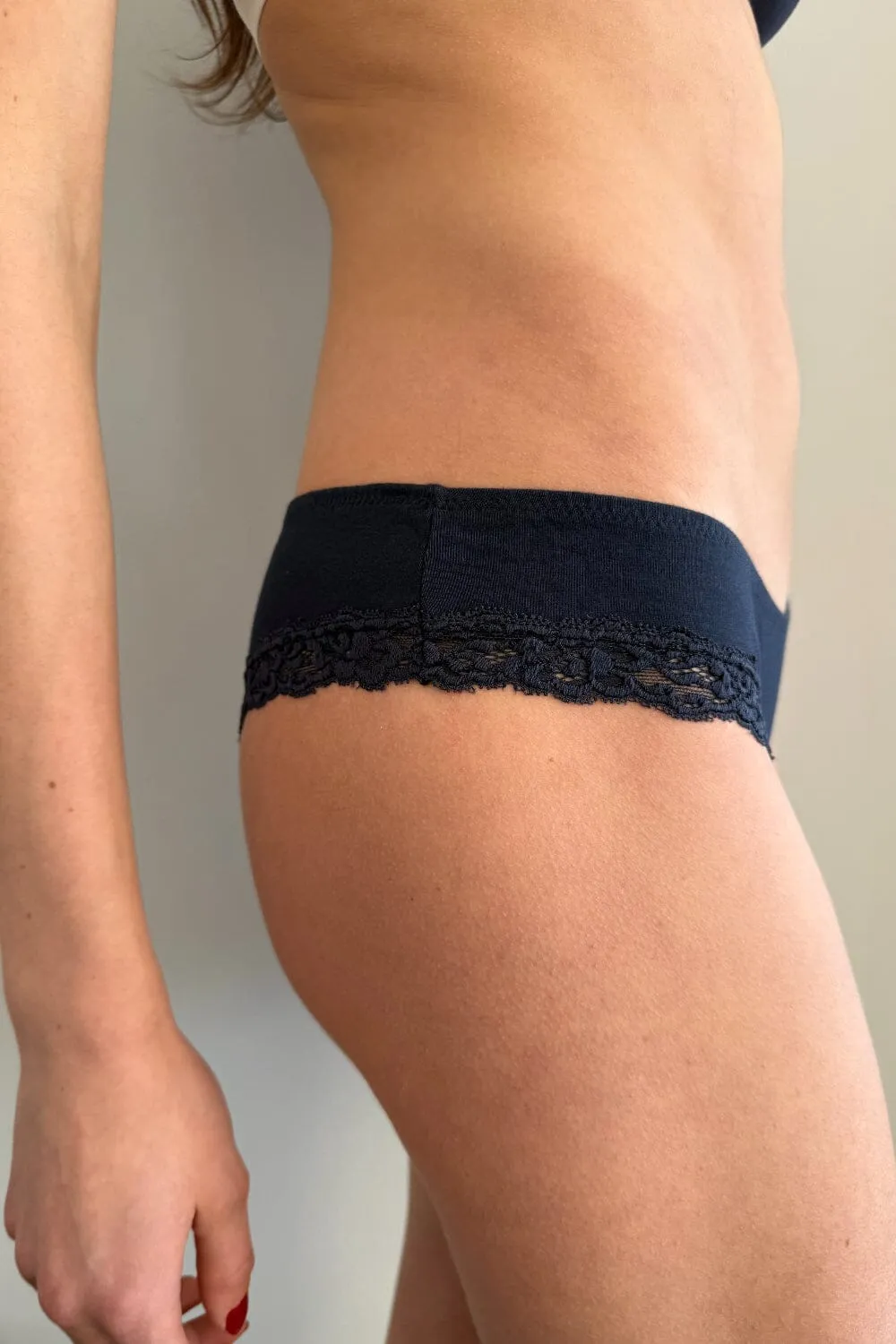 Navy Blue Lace Underwear sold by Brandy Melville product image thumbnail 3