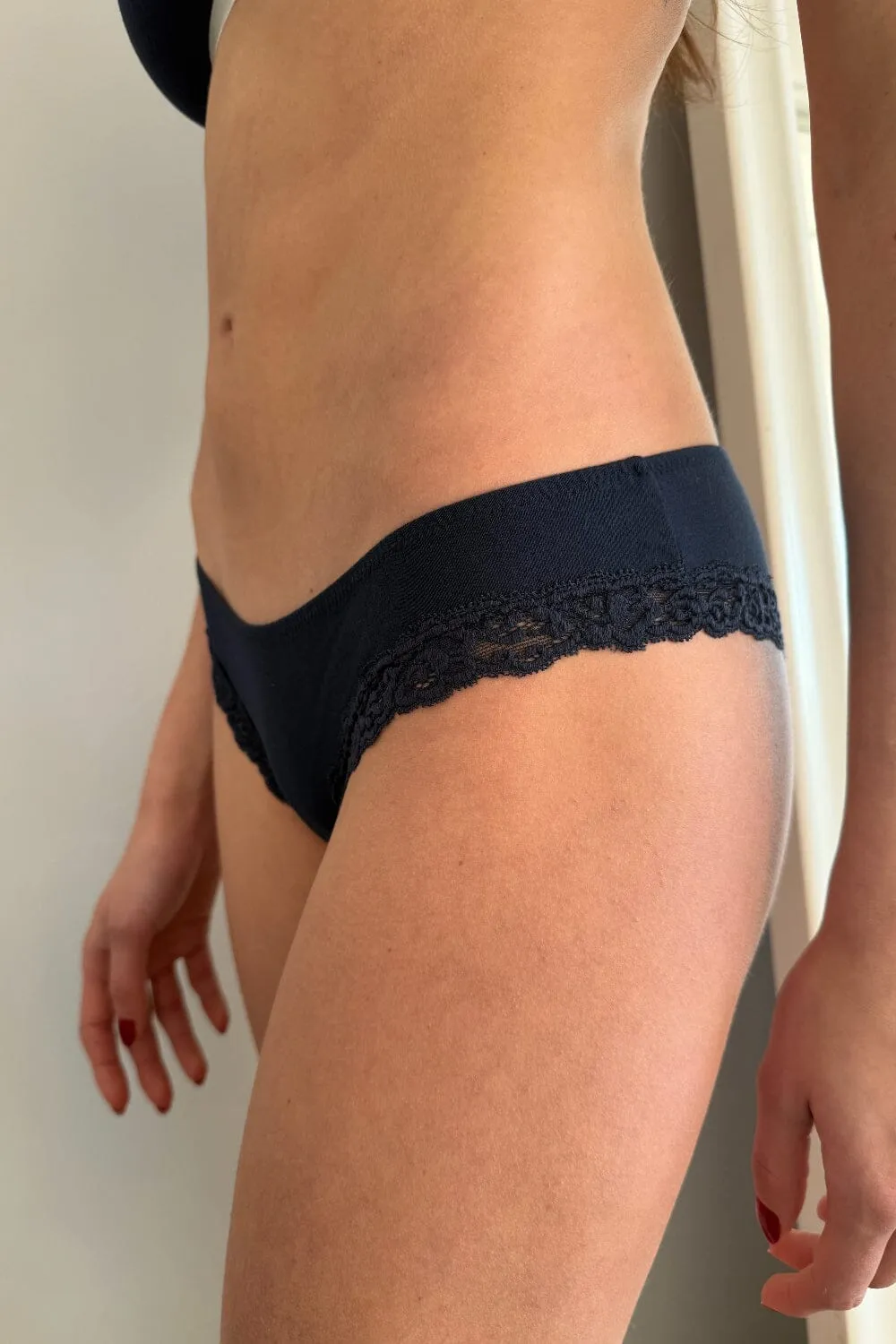 Navy Blue Lace Underwear sold by Brandy Melville product image thumbnail 4