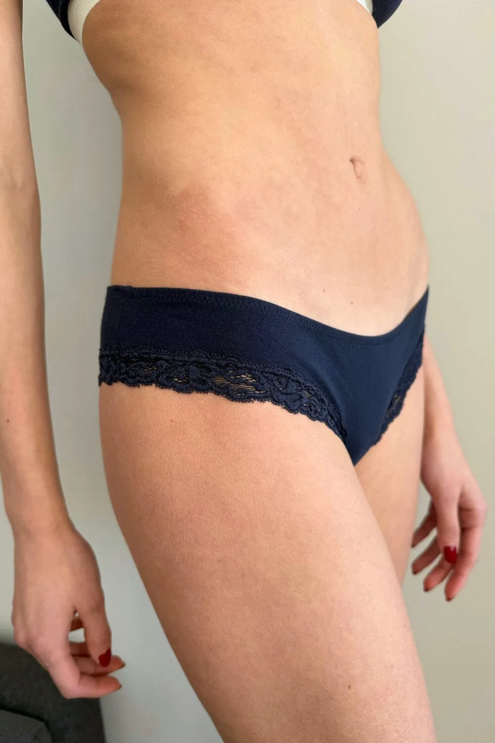 Navy Blue Lace Underwear sold by Brandy Melville product image thumbnail 2