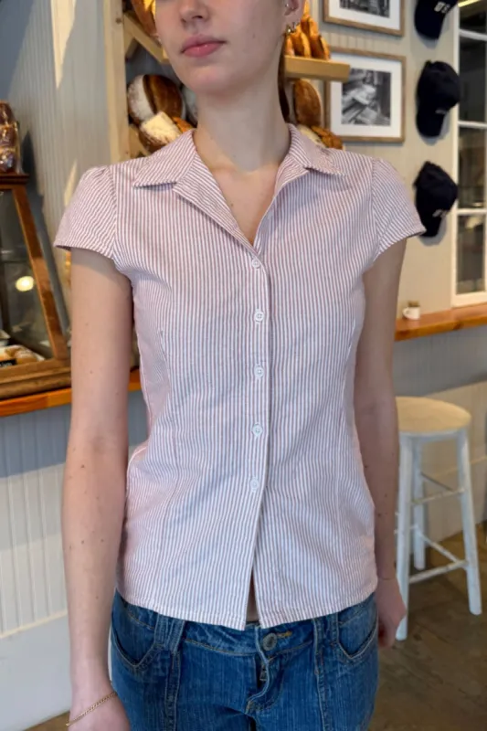 Rue Stripe Top sold by Brandy Melville