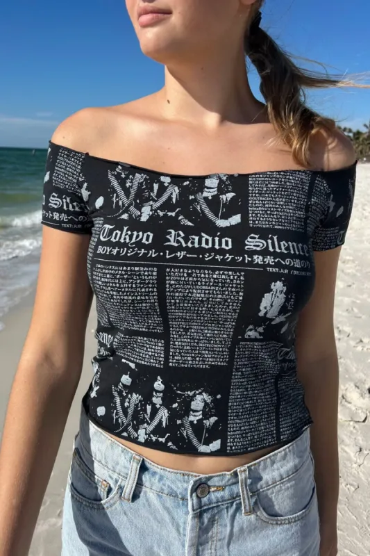 Bonnie Radio Silence Top sold by Brandy Melville