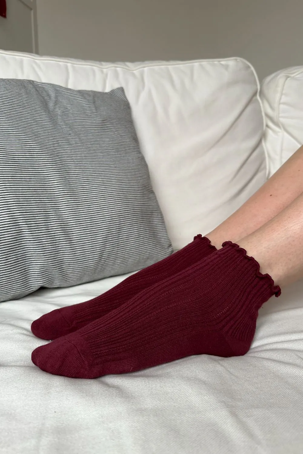 Ruffle Ribbed Socks sold by Brandy Melville product image thumbnail 2