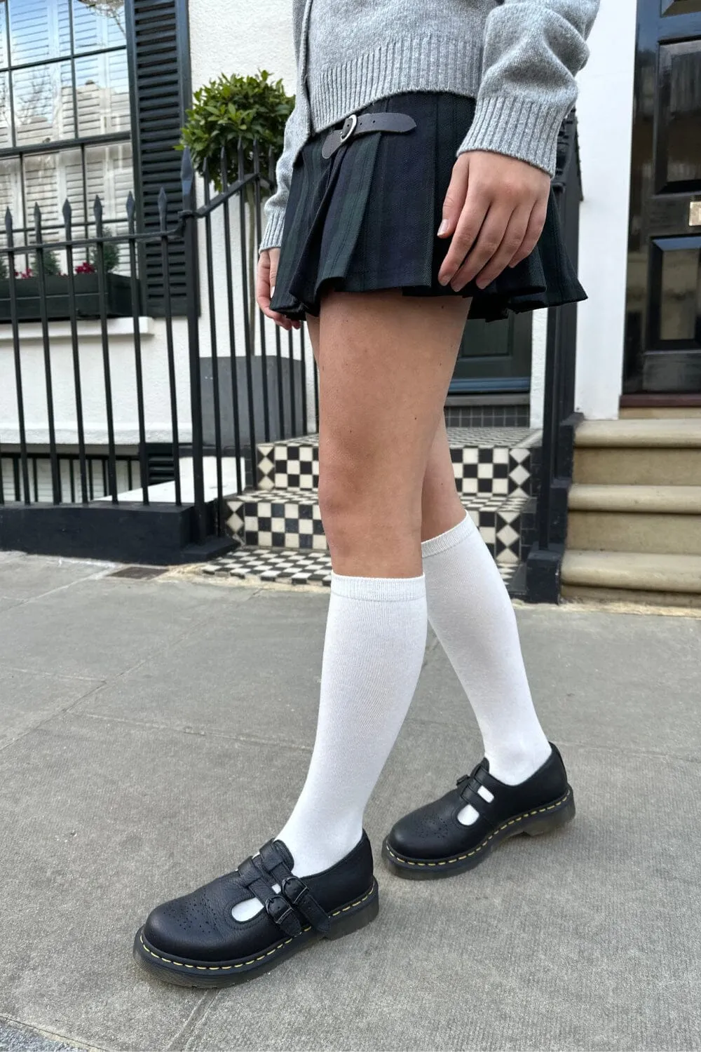 White Knee Socks sold by Brandy Melville product image thumbnail 2