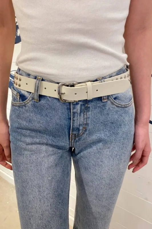 Faux Leather Buckle Belt sold by Brandy Melville