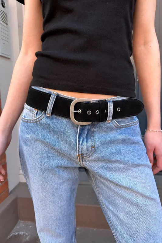 Suede Buckle Belt sold by Brandy Melville