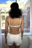 Lace Heart Eyelet Bra sold by Brandy Melville